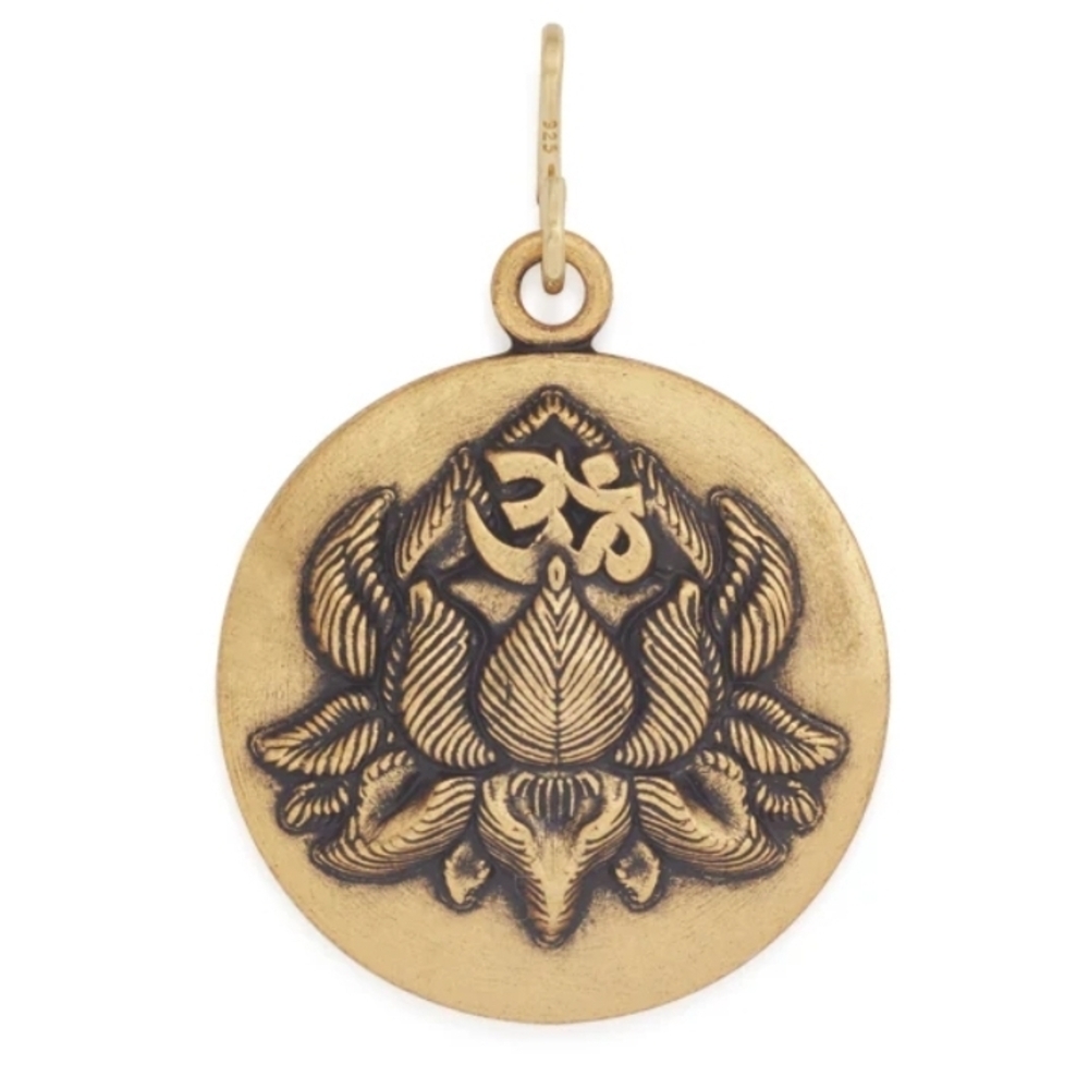 Alex and Ani Rafaelian Gold Lotus Peace Petals Charm New Old Stock